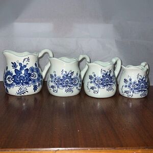 Set of Creamer Measuring Cups which are possibly ceramic or maybe pottery